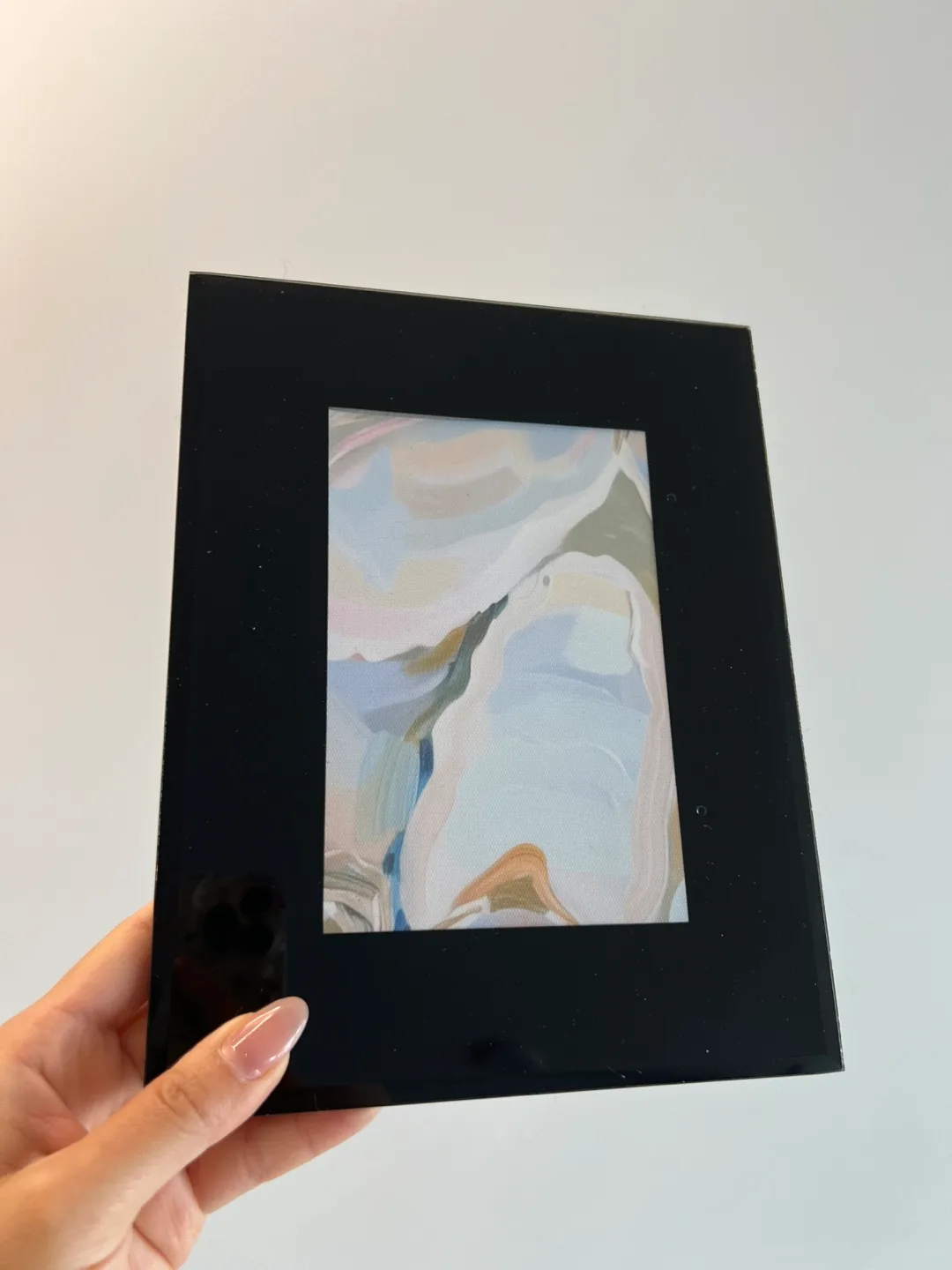 Assorted Glass Picture Frames - Black, mirror and clear glass image indicator(7)