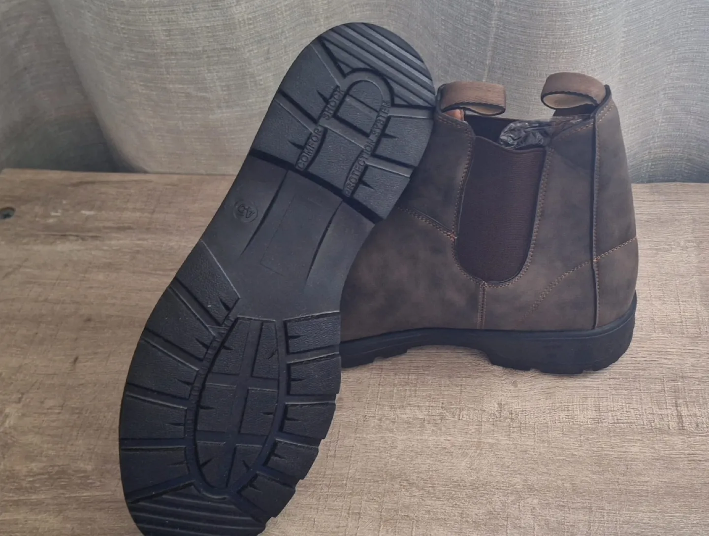 Retro Leather Ankle Boots Men Chelsea Boot Casual Platform image indicator(6)