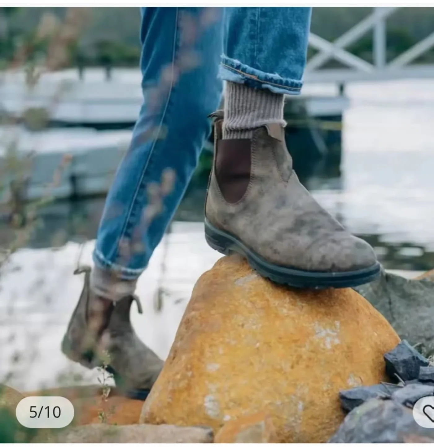 Retro Leather Ankle Boots Men Chelsea Boot Casual Platform image indicator(2)