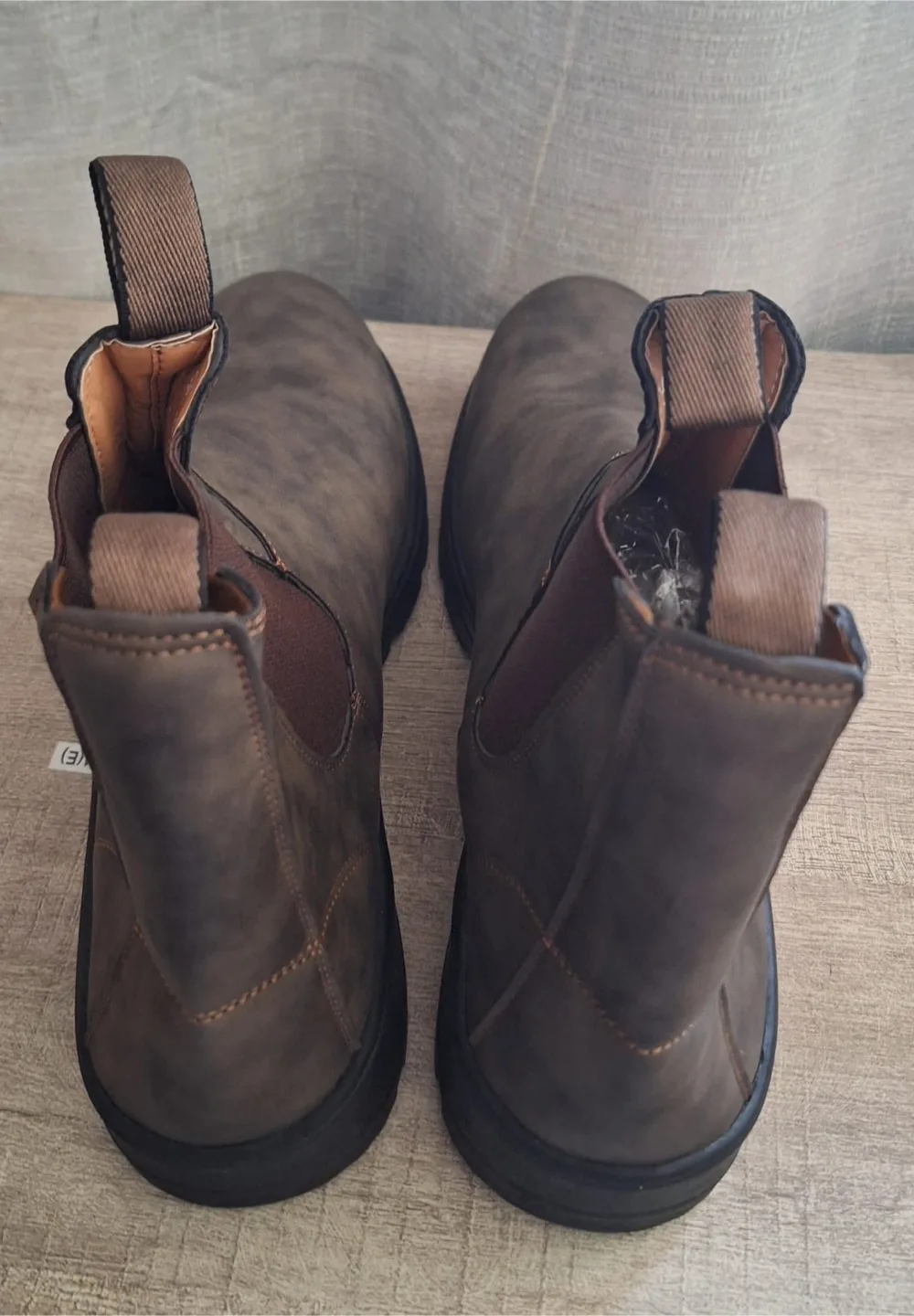 Retro Leather Ankle Boots Men Chelsea Boot Casual Platform image indicator(4)