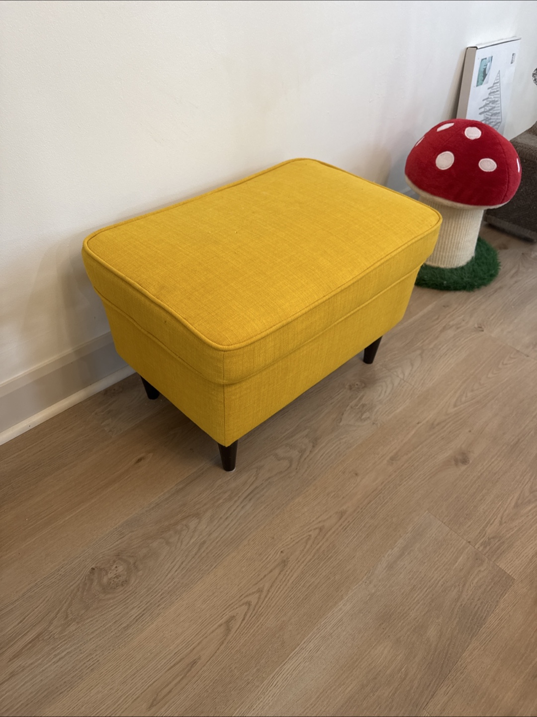 IKEA Yellow Ottoman Footstool