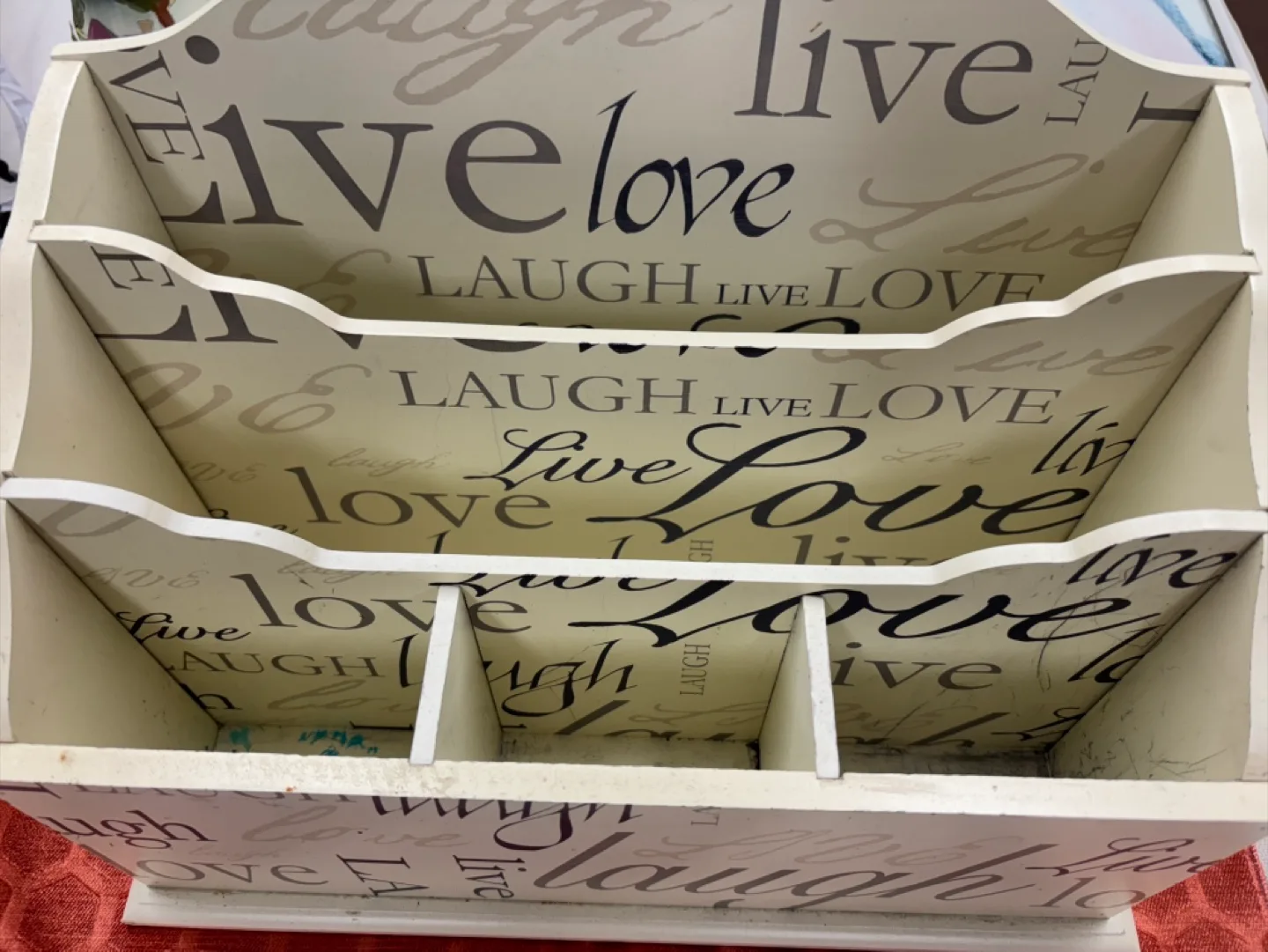 Decorative Wooden Letter Organizer thumbnail