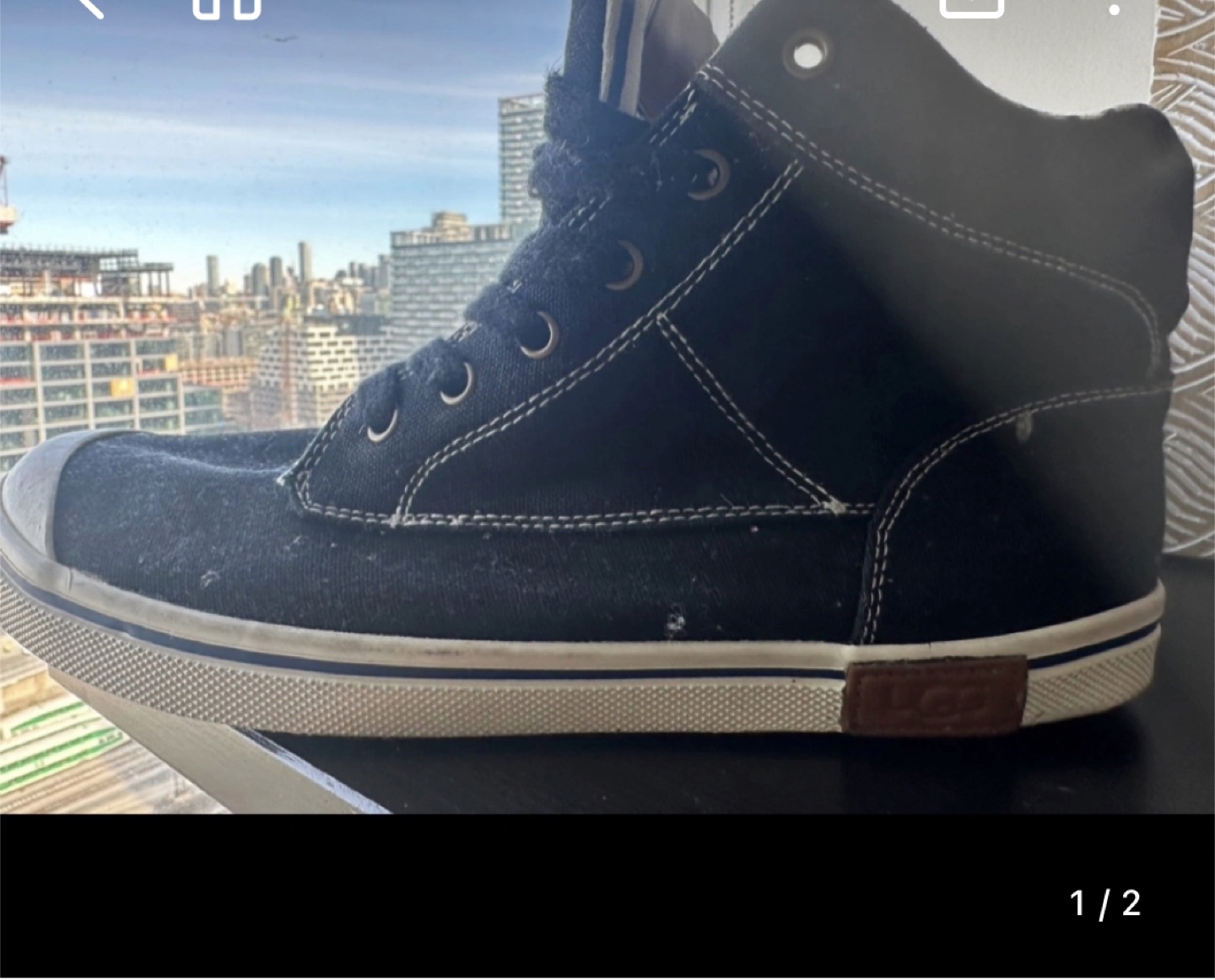 UGG High Top Sneakers, Size 7  NEW! - photo 2