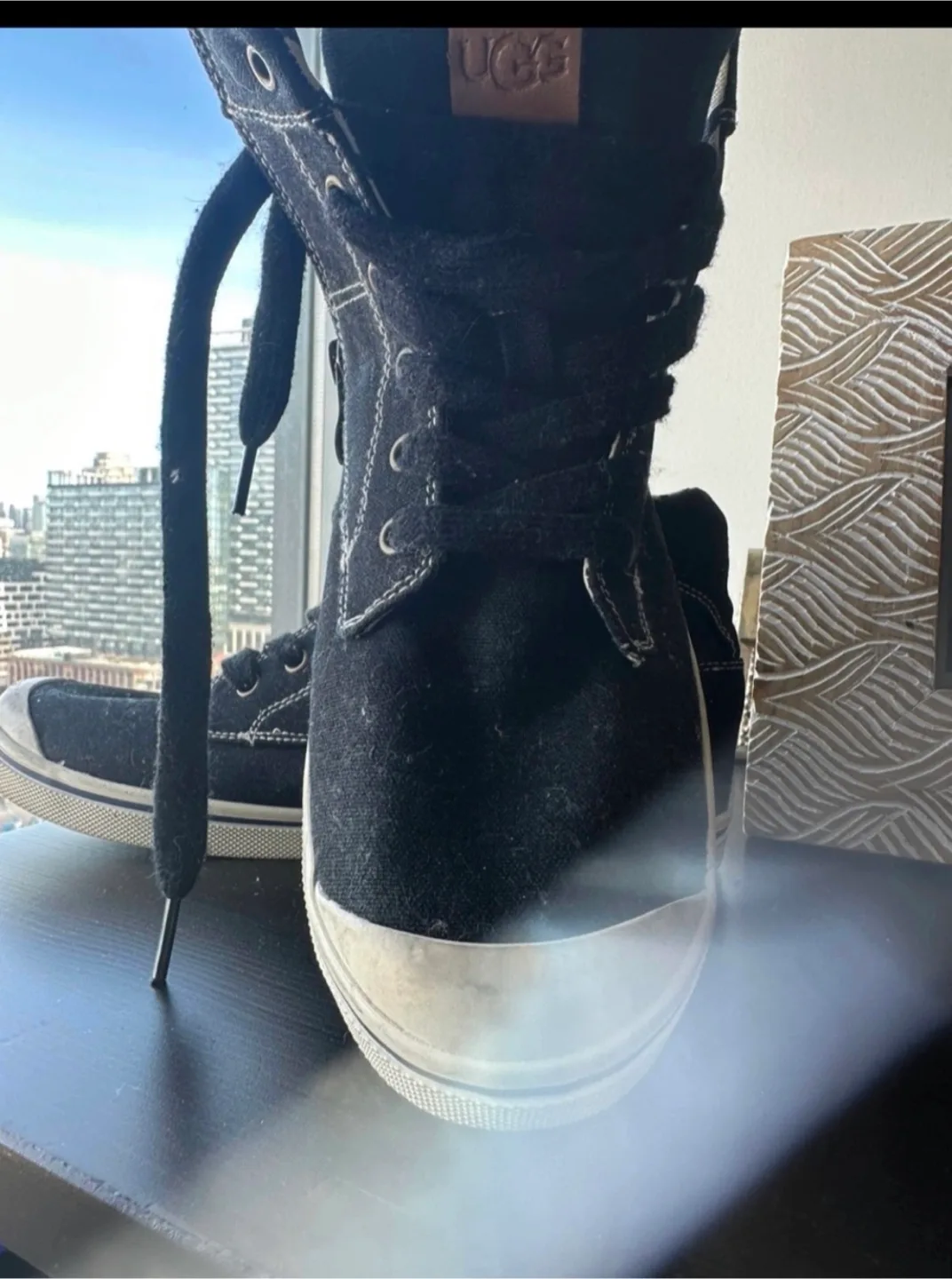 UGG High Top Sneakers, Size 7  NEW! thumbnail