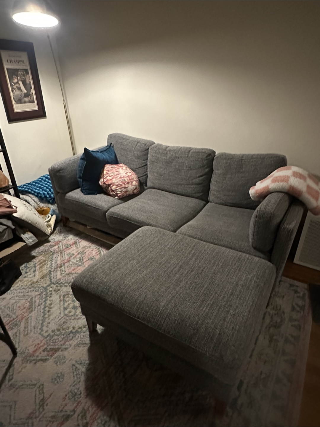 World Market Sofa & Ottoman (pick up today 6/29!)