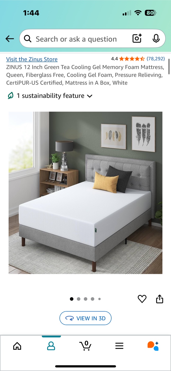 Zinus Mattress  (pick up today 6/29!)