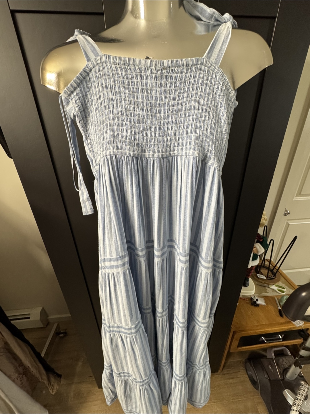 True Craft Blue Striped Sundress - photo 2