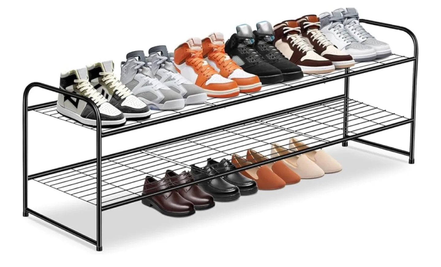 Keetdy 2-Tier Heavy Duty Metal Shoe Rack thumbnail
