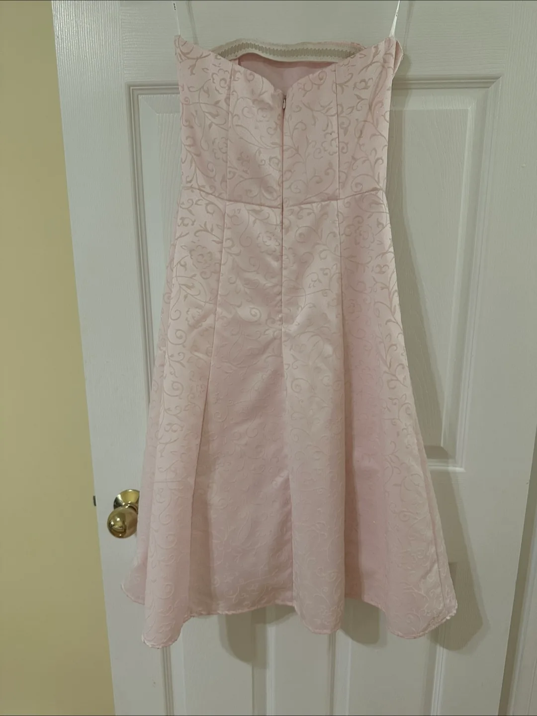 Pink Sparkly Strapless Dress - XS - Fairweather image indicator(4)