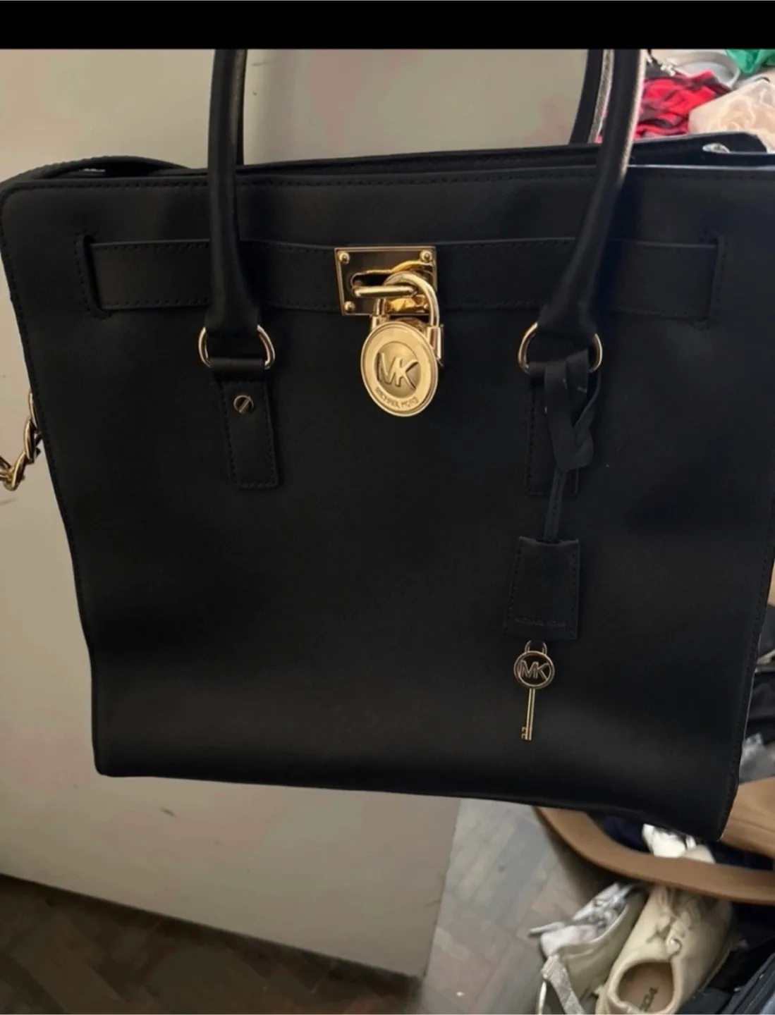 Michael Kors Black large purse leather thumbnail