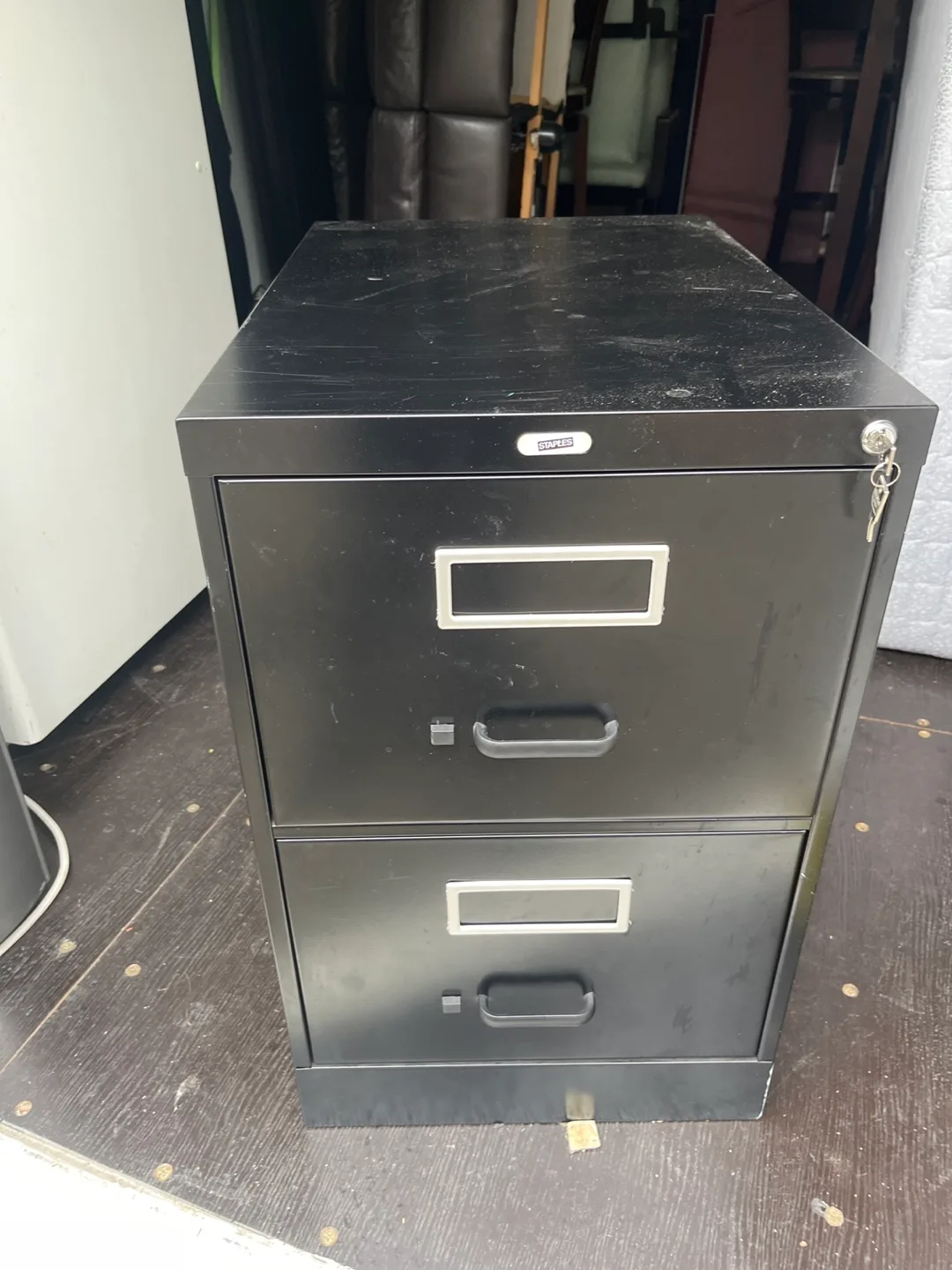 Stryker Black 2-Drawer Filing Cabinet thumbnail