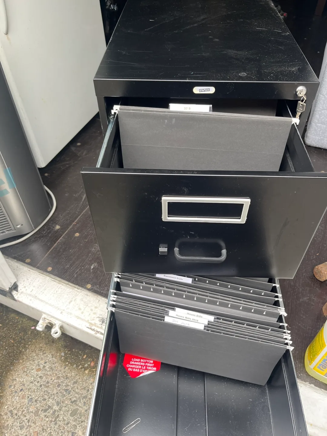 Stryker Black 2-Drawer Filing Cabinet image indicator(2)