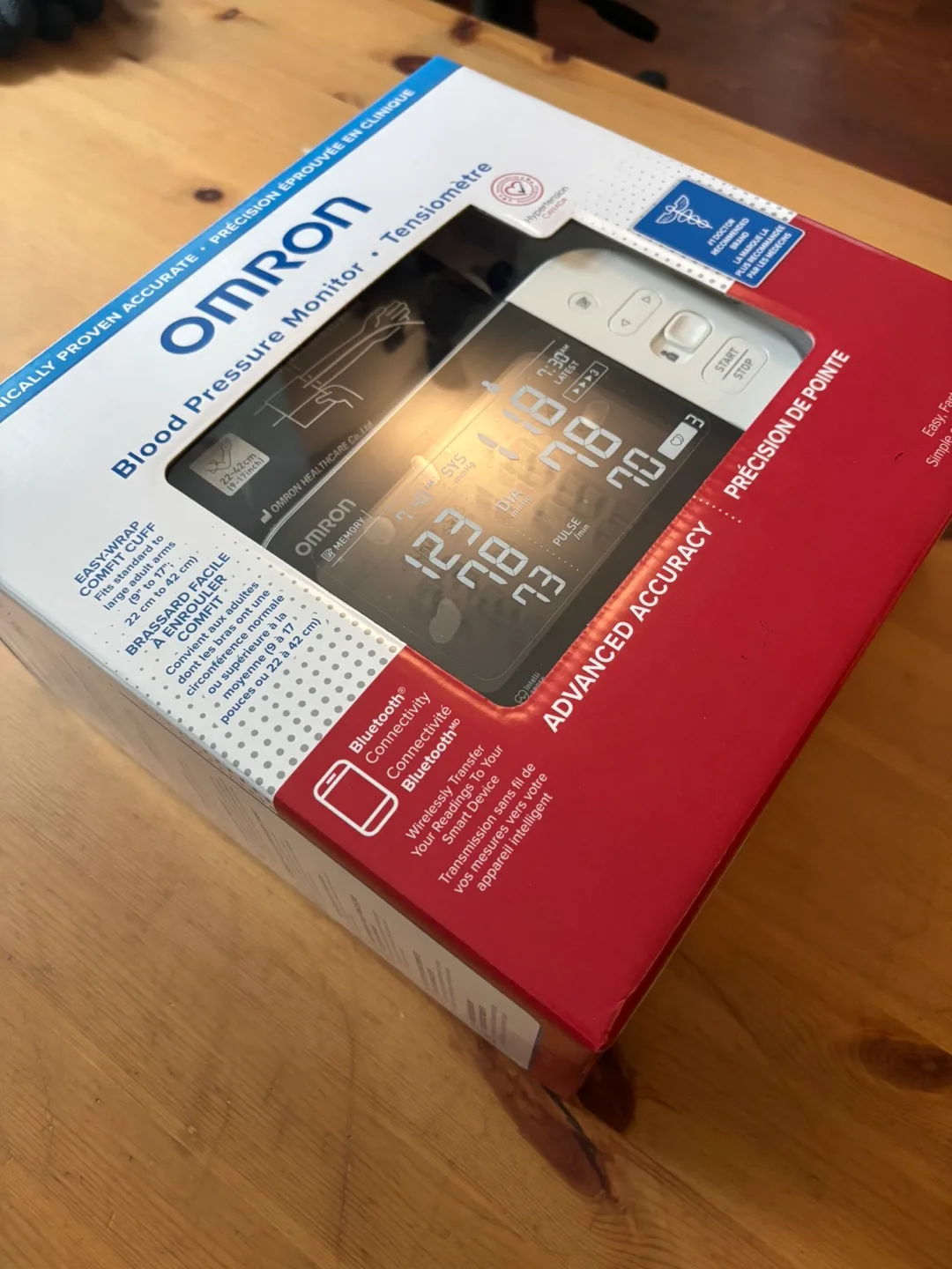 OMRON Blood Pressure Monitor with Bluetooth ($100 from Costco) image indicator(4)