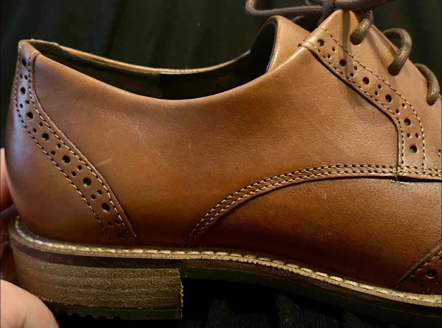 Ecco Sartorelle 25 Tailored Tie Oxford Shoes Size 7-7.5 image indicator(6)