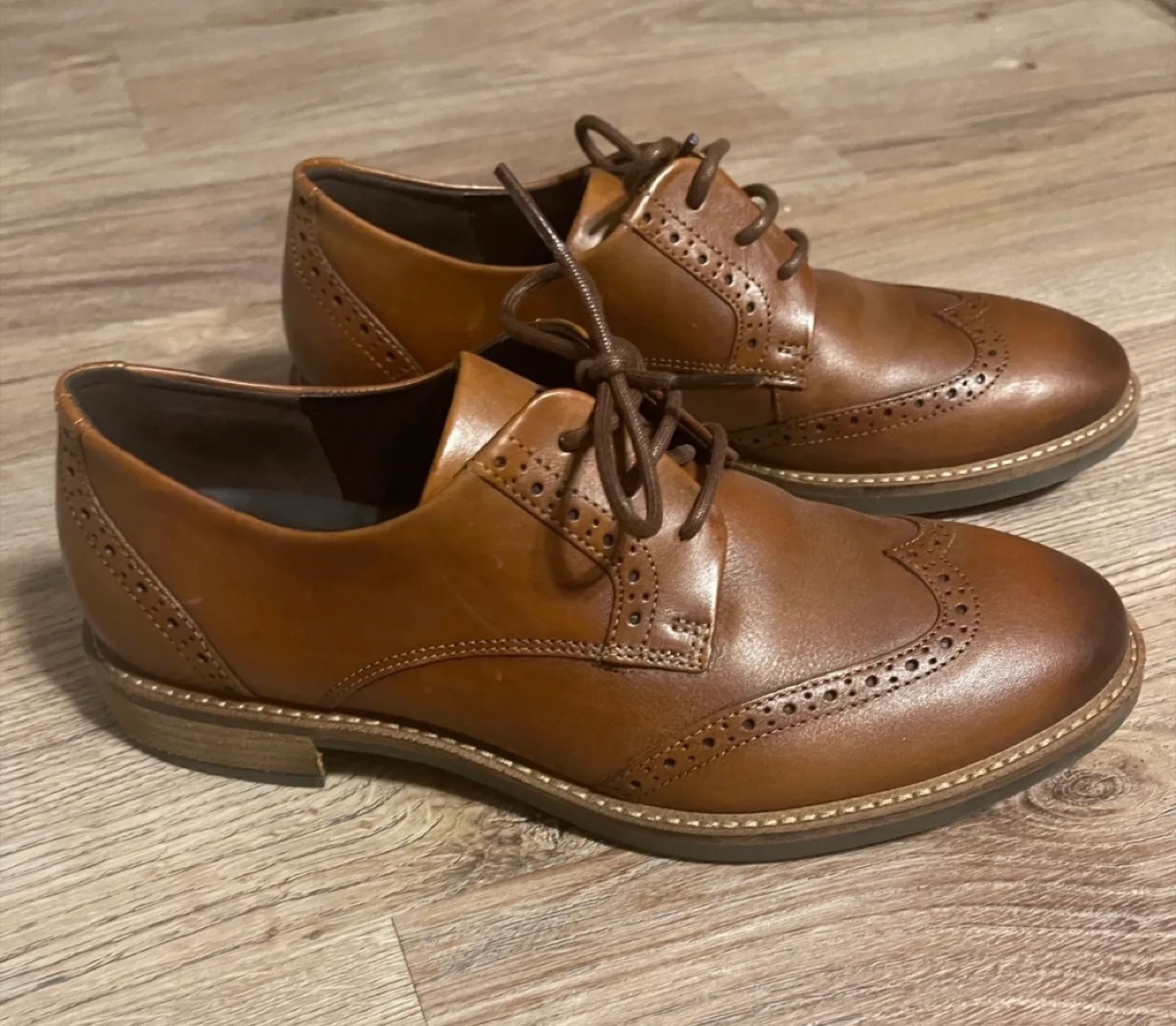 Ecco Sartorelle 25 Tailored Tie Oxford Shoes Size 7-7.5 image indicator(4)