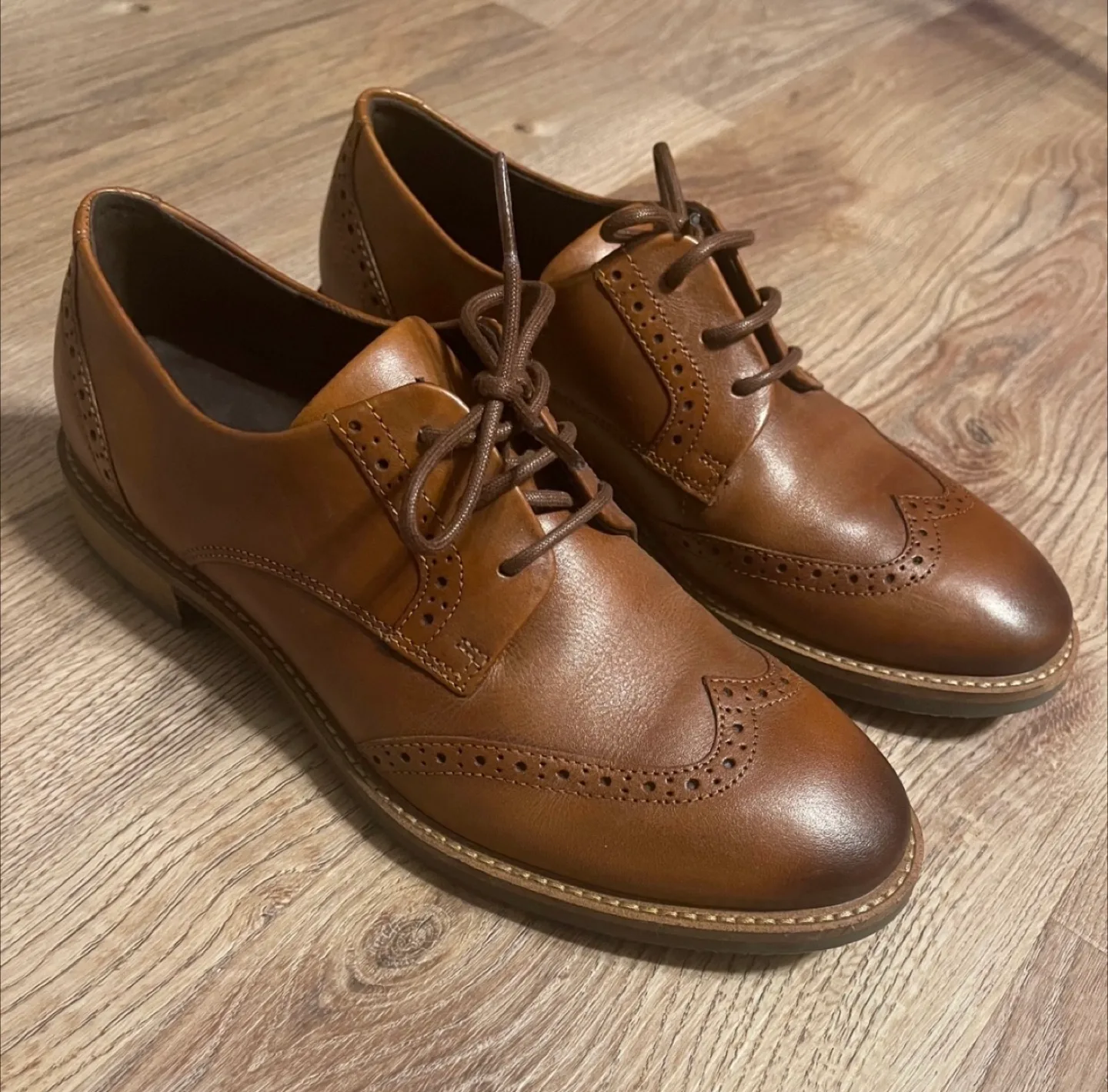 Ecco Sartorelle 25 Tailored Tie Oxford Shoes Size 7-7.5 image indicator(2)