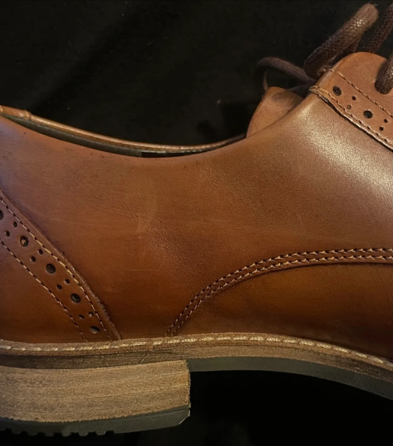 Ecco Sartorelle 25 Tailored Tie Oxford Shoes Size 7-7.5 image indicator(9)