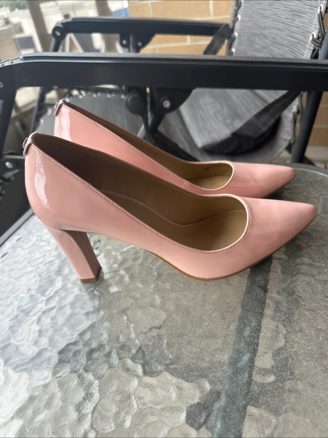 Michael Kors Pink Patent Leather Heels thumbnail