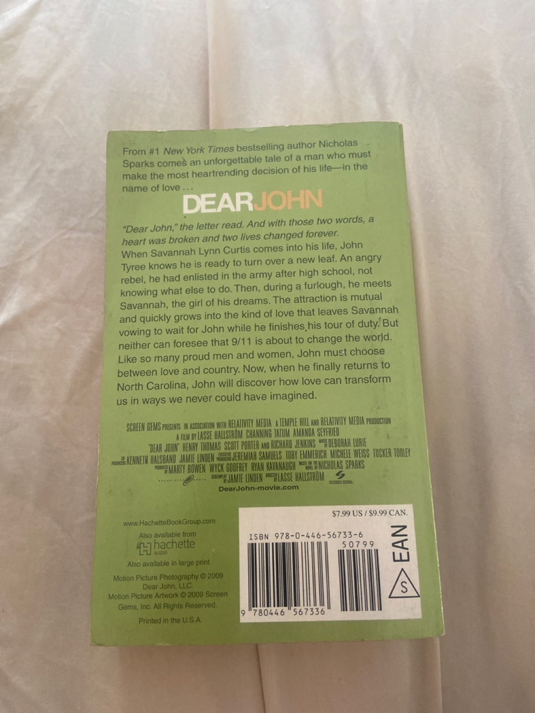 Dear John by Nicholas Sparks - photo 2