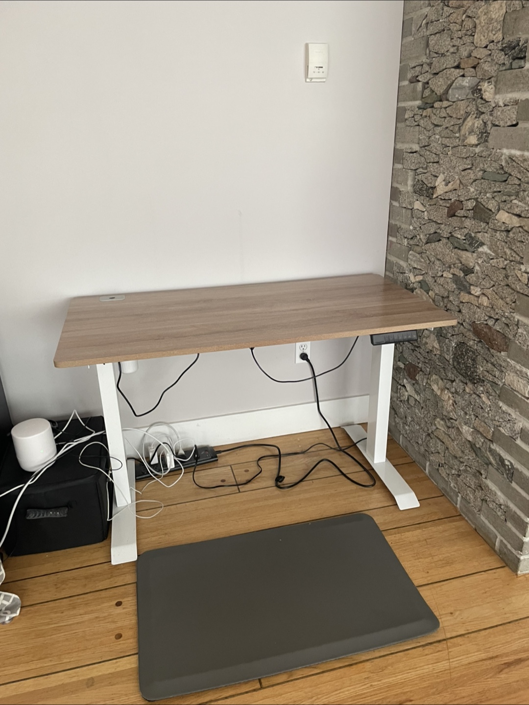 Adjustable Office Standing Desk with Memory Foam Standing Pad - photo 2