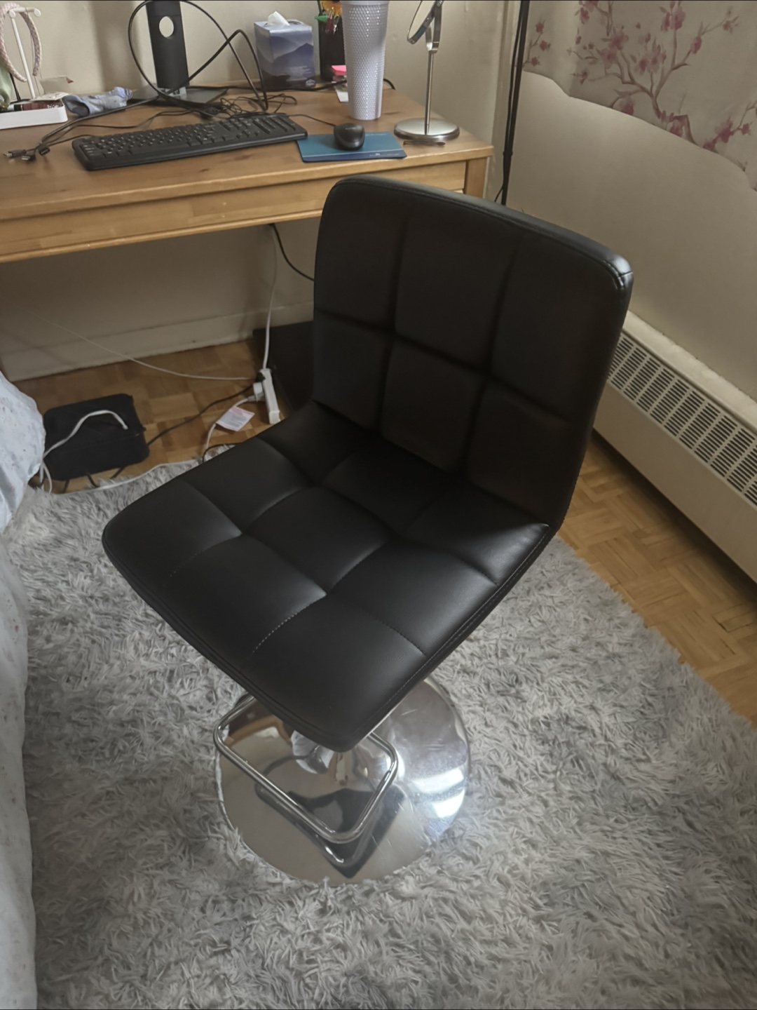 Black Swivel Bar Stool