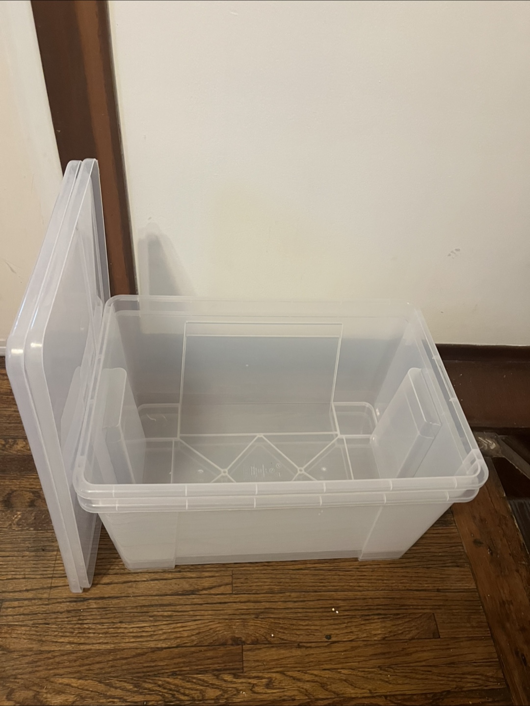 IKEA SAMLA Box with Lid, Transparent - photo 2