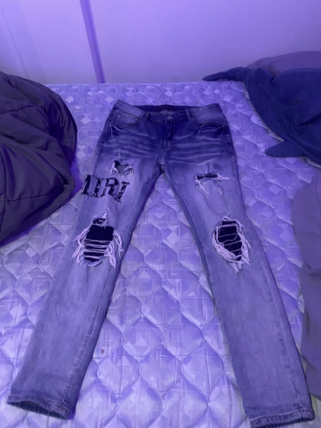 AMIRI Distressed Denim Jeans - photo 3