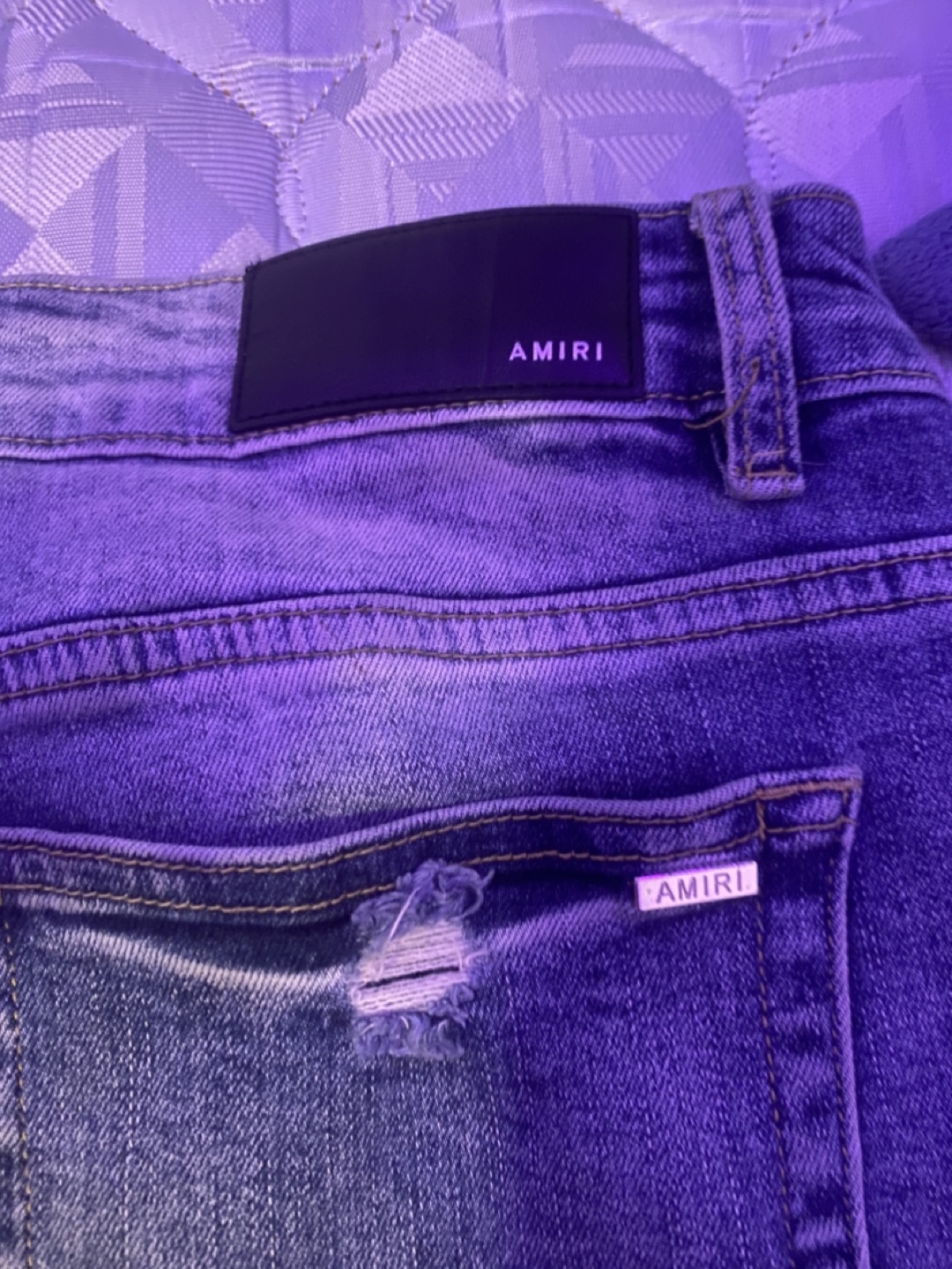 AMIRI Distressed Denim Jeans - photo 2