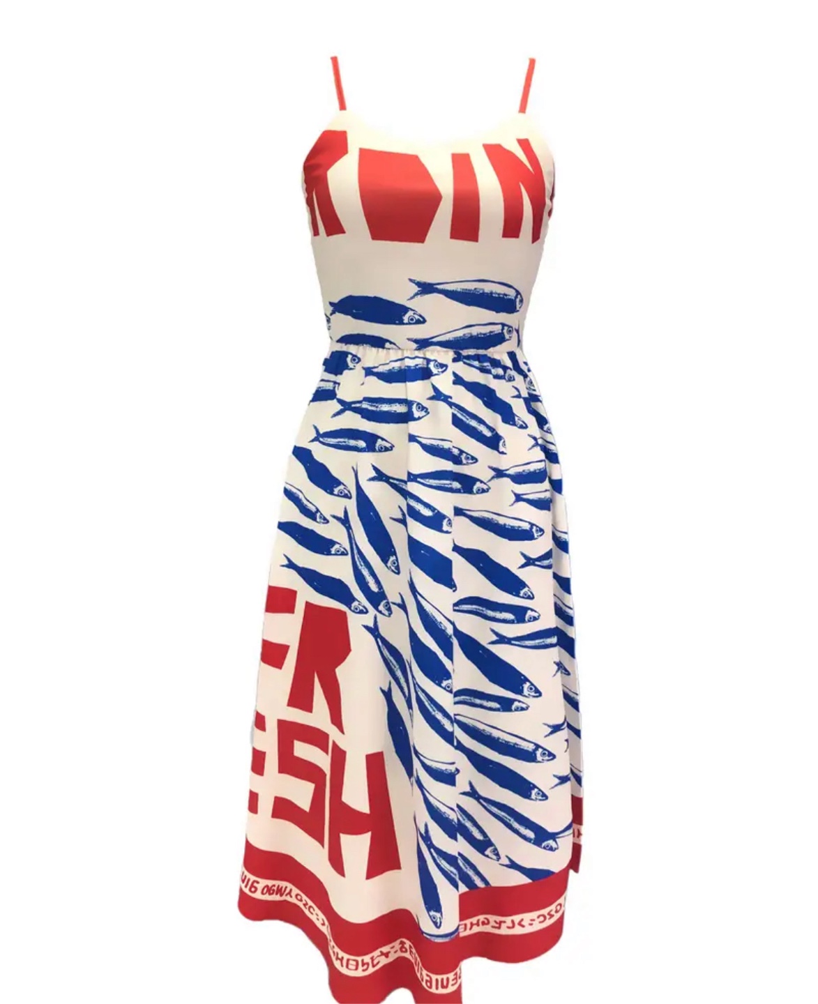 Brand New Fish Print Dress - Size L - photo 2