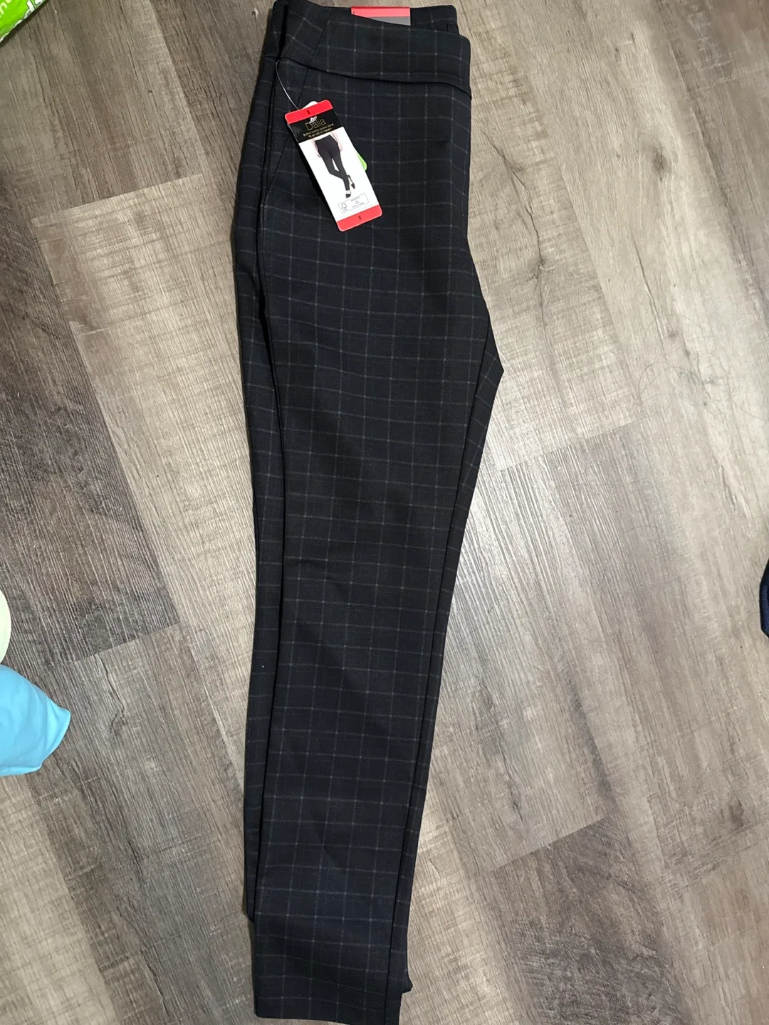 Dalia Plaid Black Pants - Size 8 thumbnail