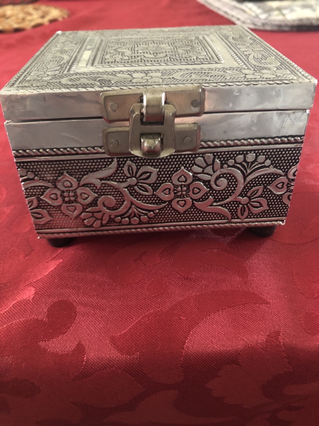 Silver Metal Decorative Box - photo 2