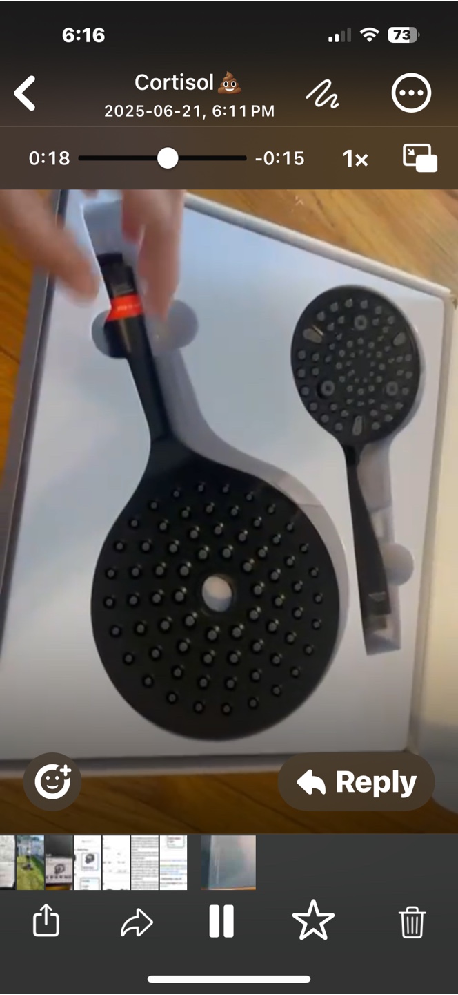 Matte Black Shower Head Set - photo 4