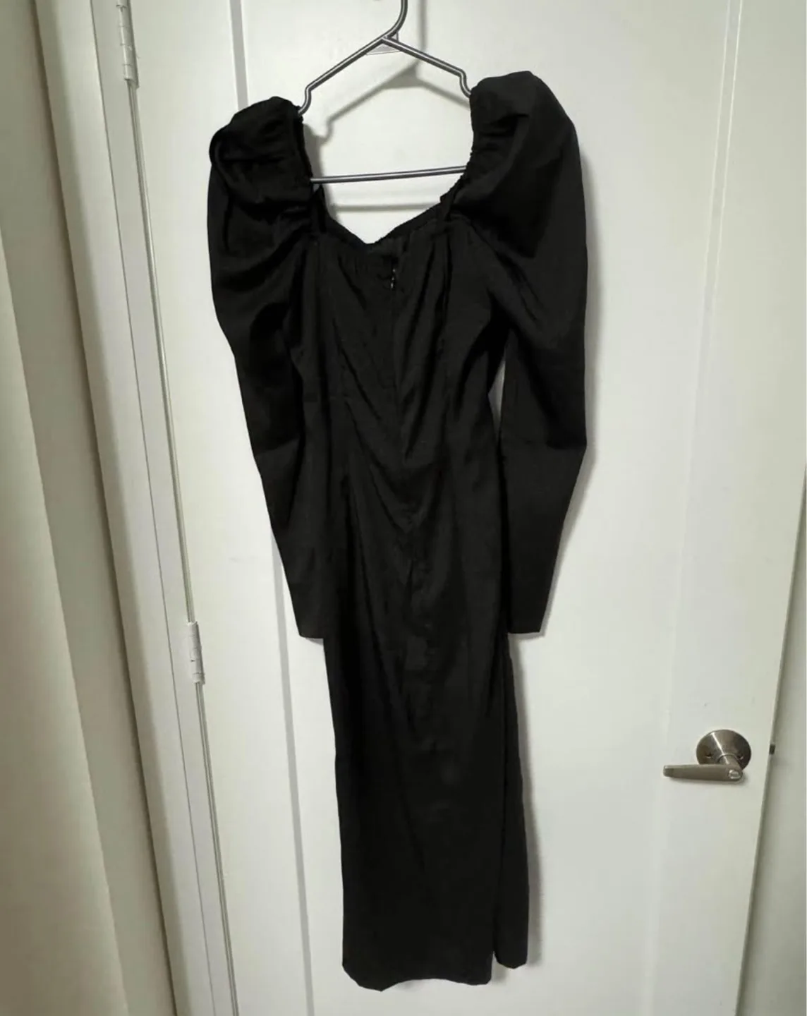 Black Long Sleeve Bow Dress image indicator(3)