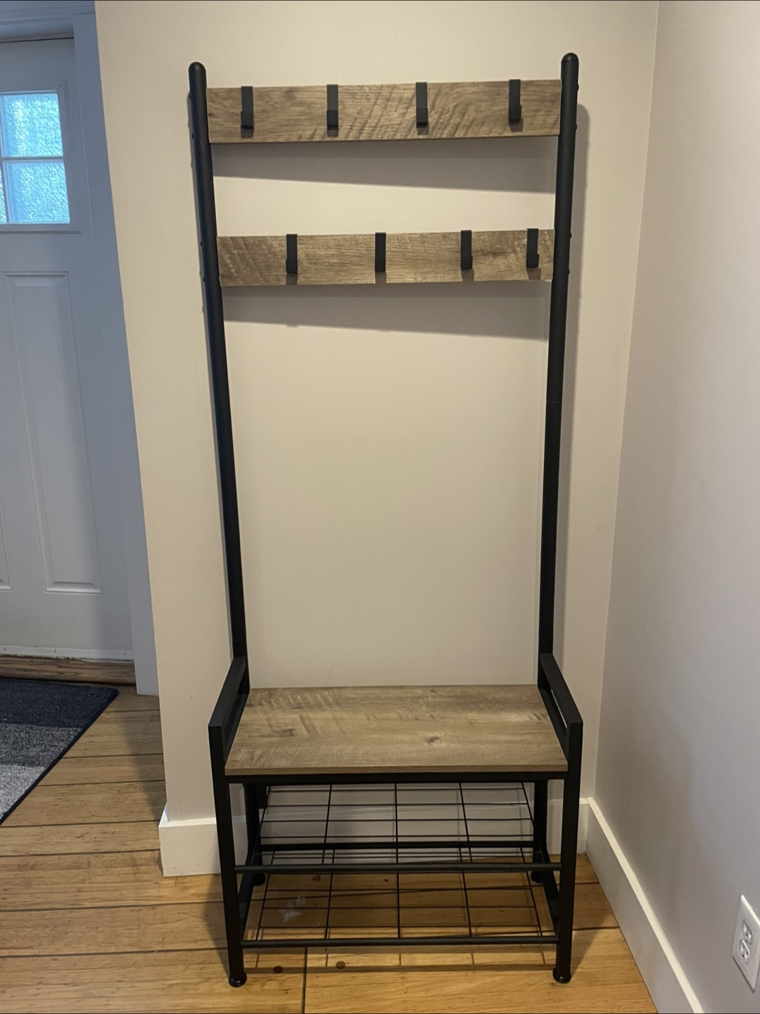 Hall Tree with Bench & Shoe Storage