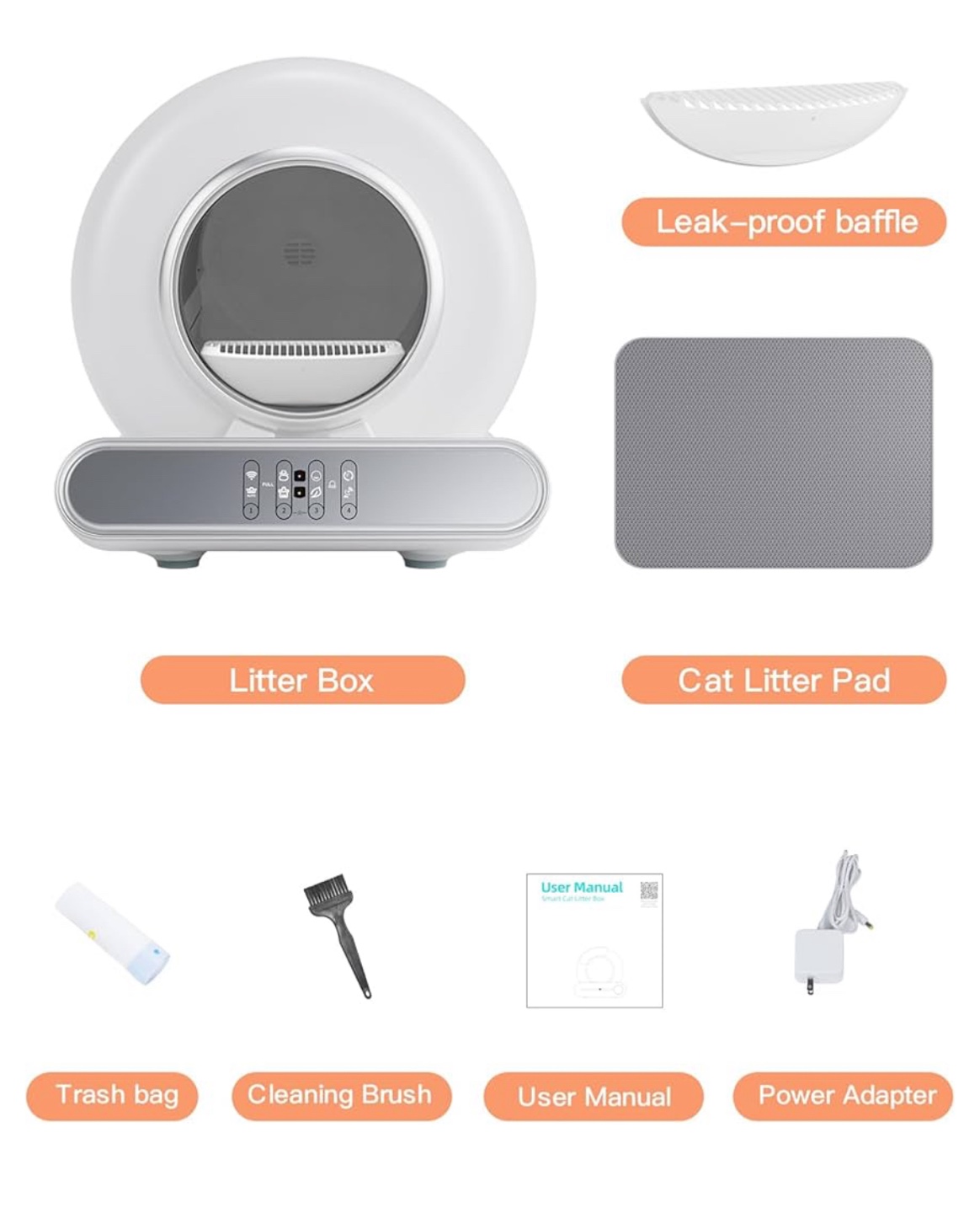 NAHARO Self-Cleaning Automatic Smart Cat Litter Box - photo 5