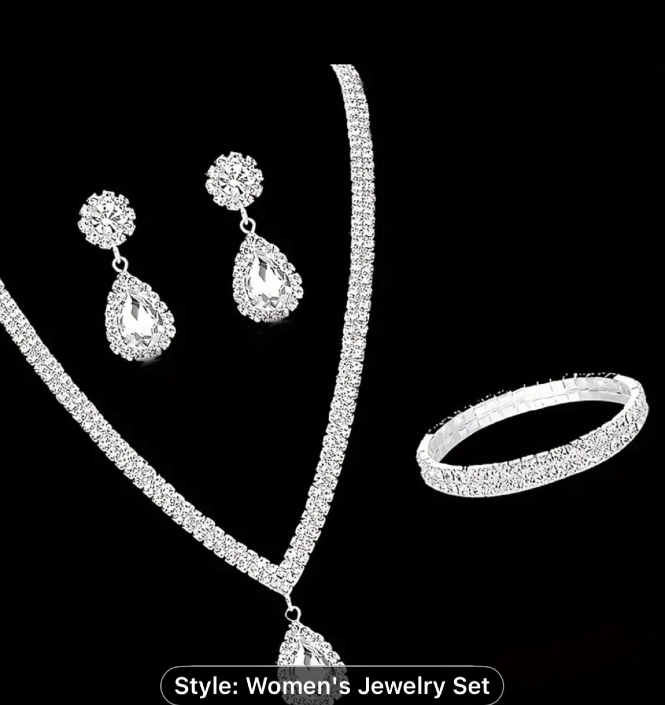 Women's Jewelry Set - Necklace, Earrings, Bracelet