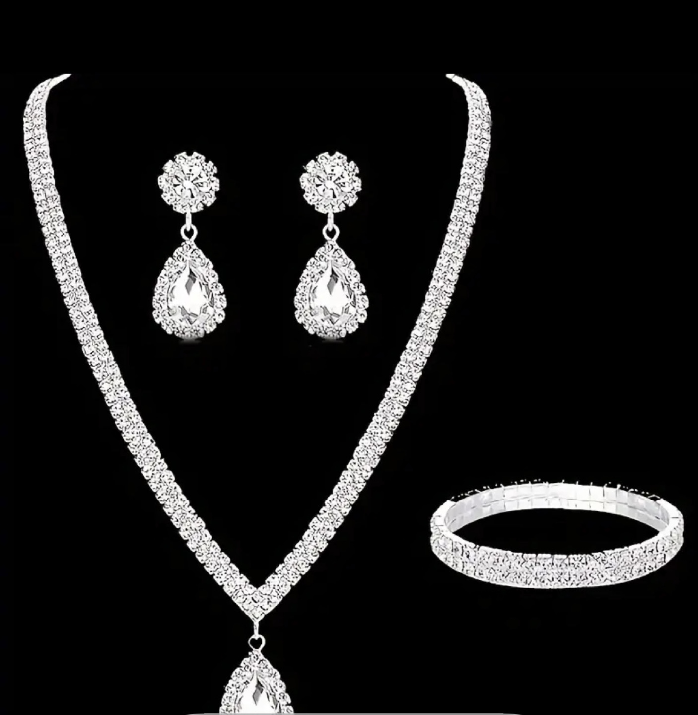 Women's Jewelry Set - Necklace, Earrings, Bracelet - photo 3