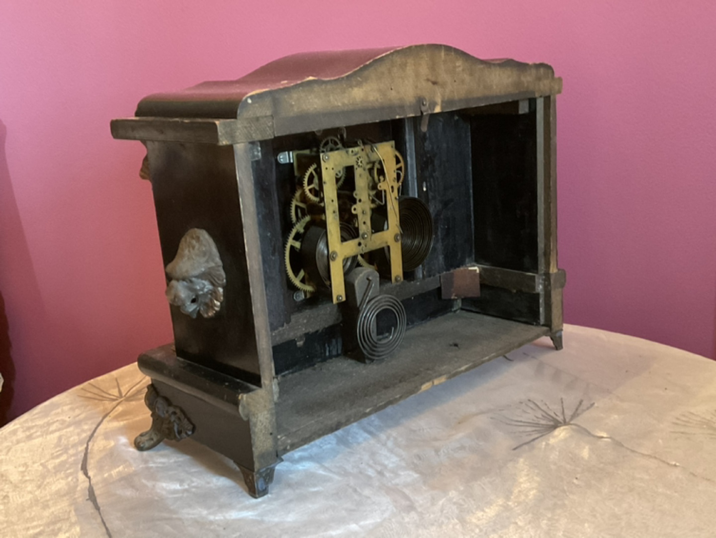 ANTIQUE SESSIONS MANTLE CLOCK - photo 3