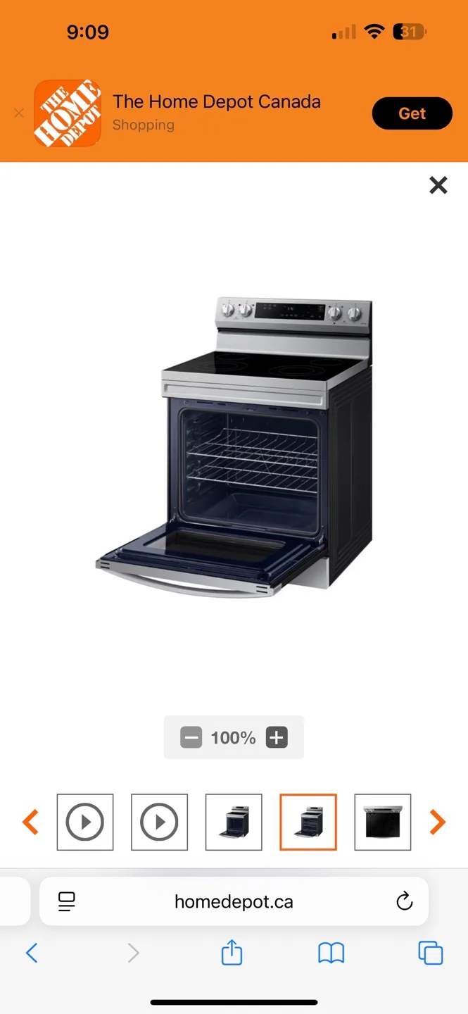 Samsung Smart Wi-fi Enabled Electric Range image indicator(2)