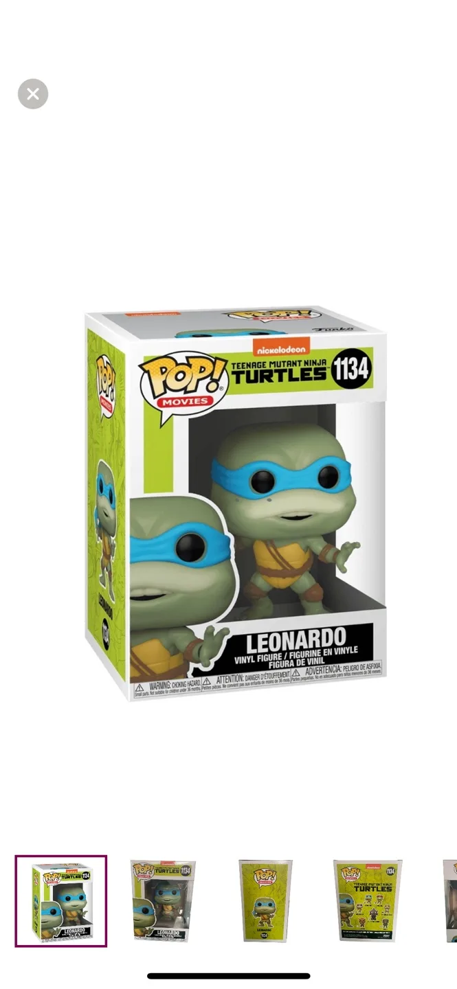 NIB Leonardo TMNT Funko Pop thumbnail