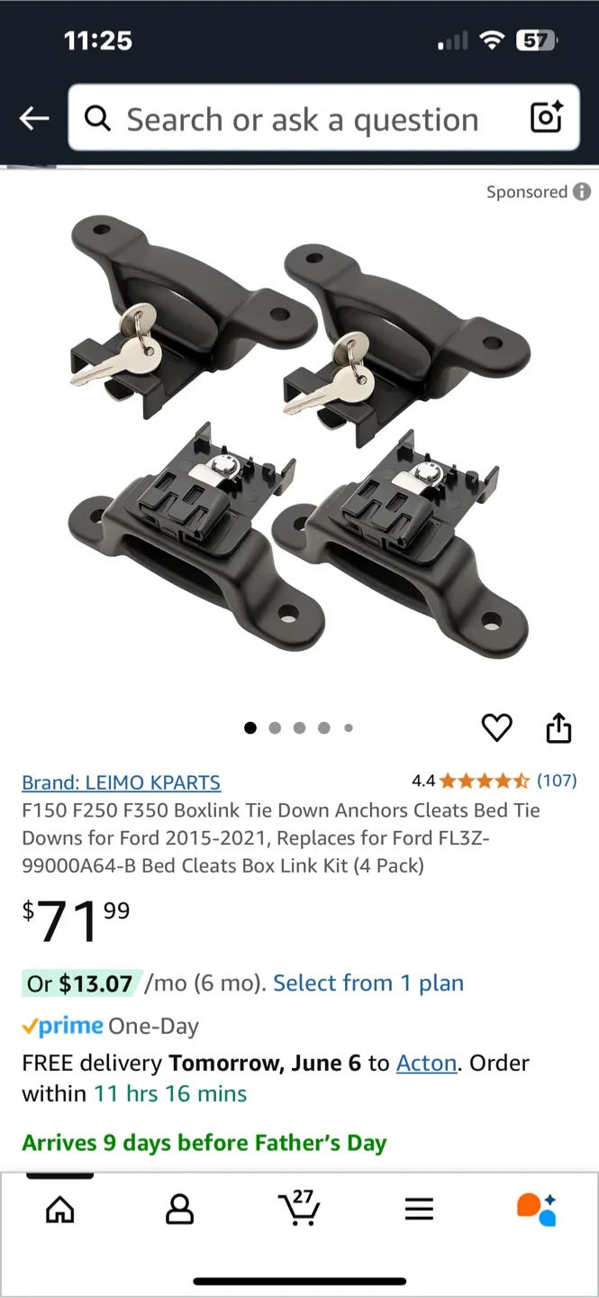 Original Ford Boxlink Tie Down Anchors image indicator(4)