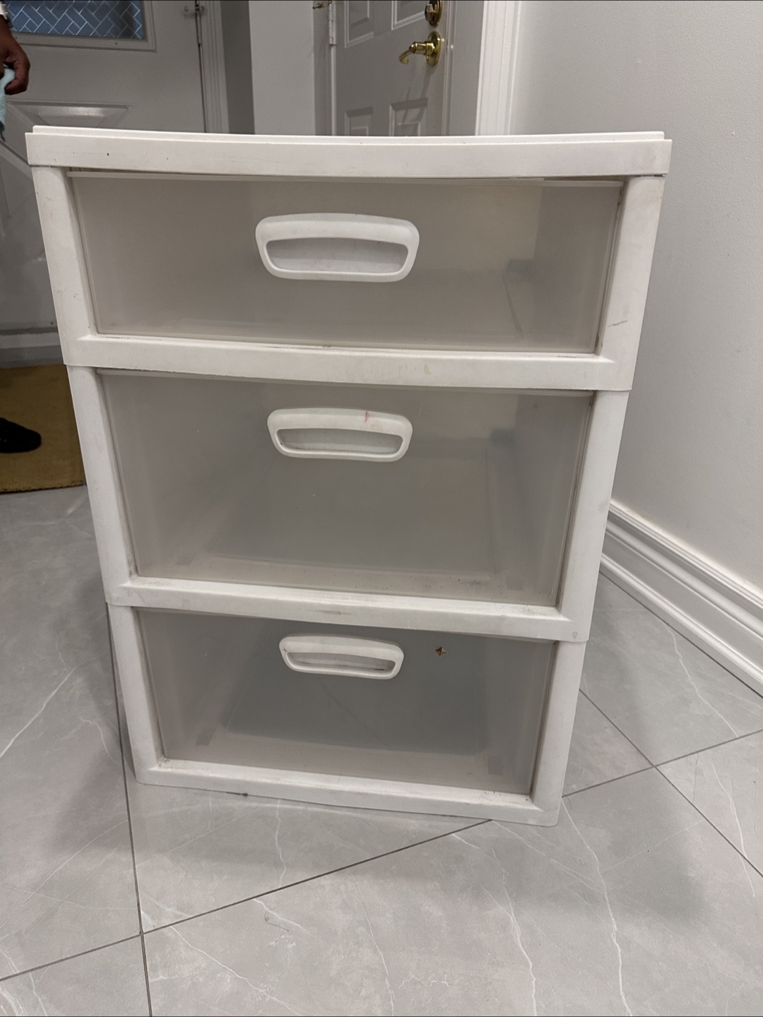 White 3-Drawer Storage Unit