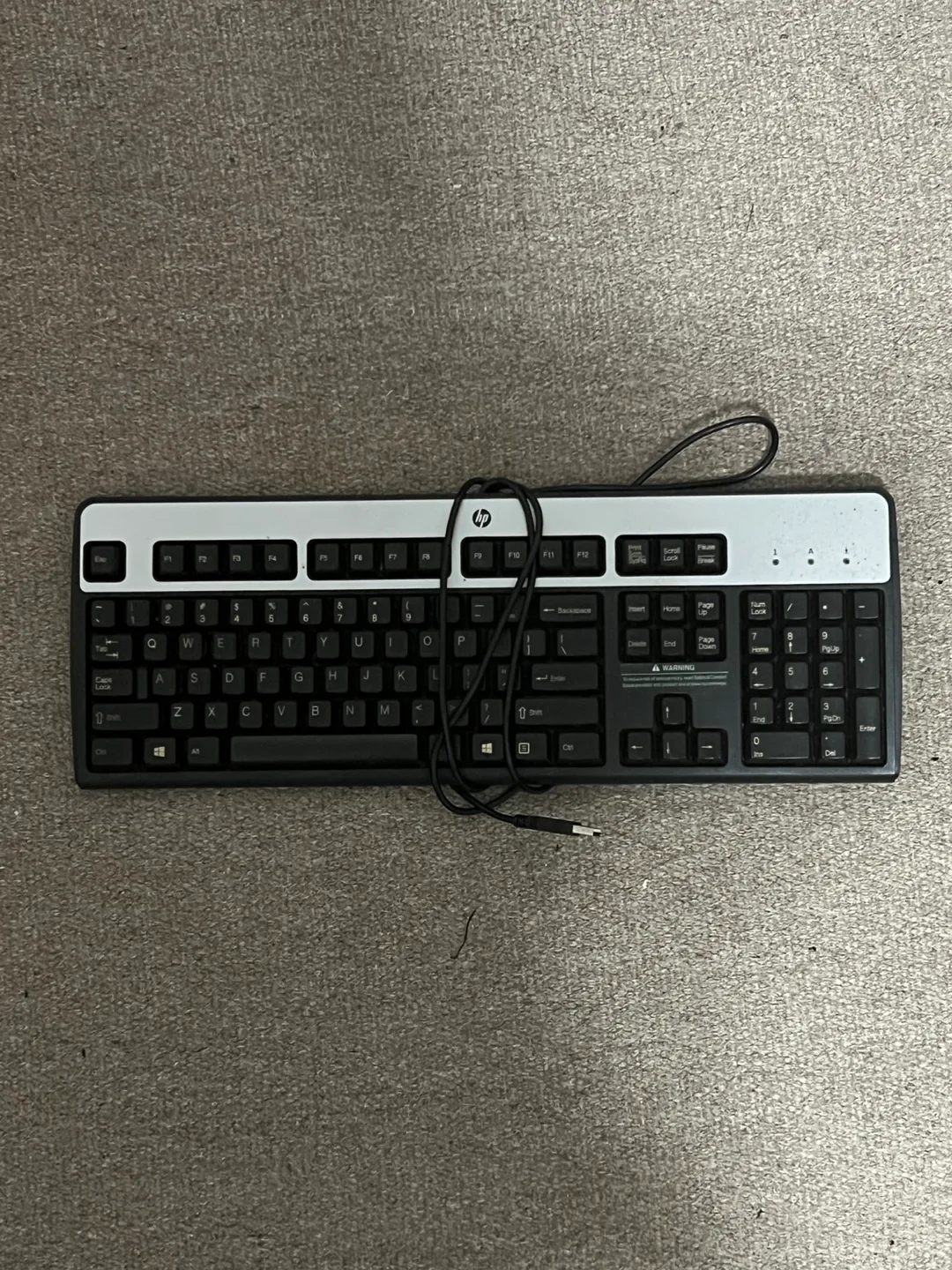 HP Wired Keyboard - Black thumbnail