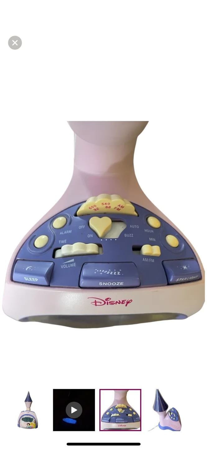 VTG Disney Princess Castle Alarm Clock image indicator(2)