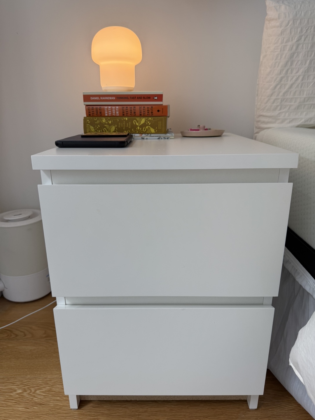 2 IKEA Hemnes White Nightstands - photo 2