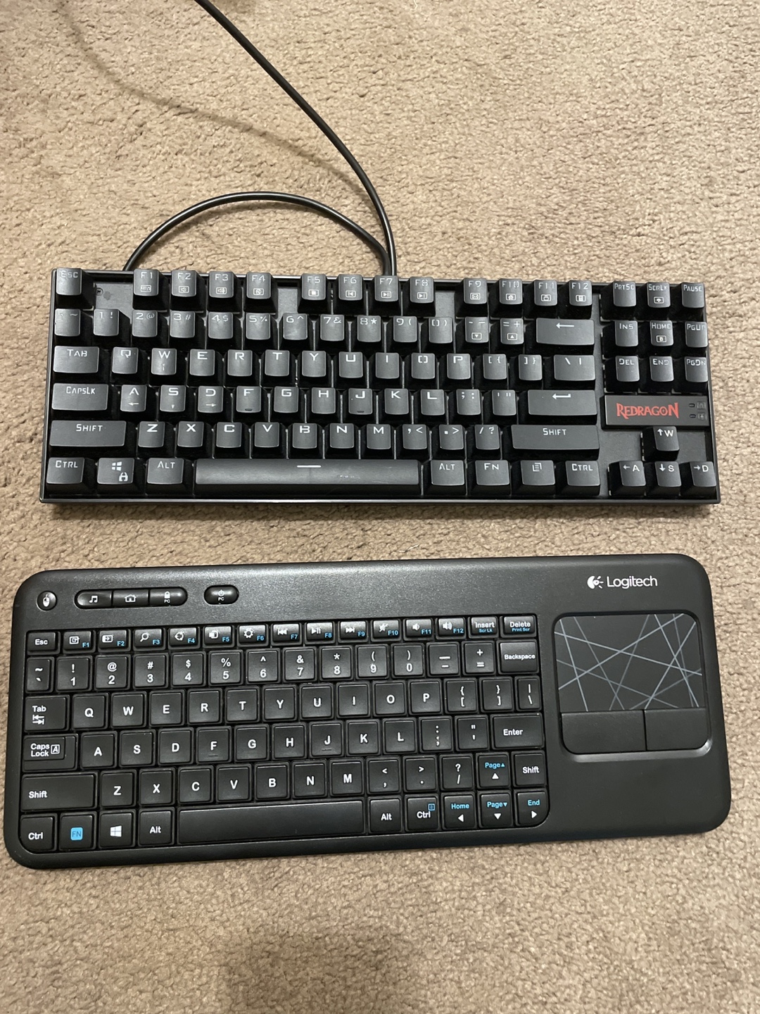 Logitech & Redragon Keyboards