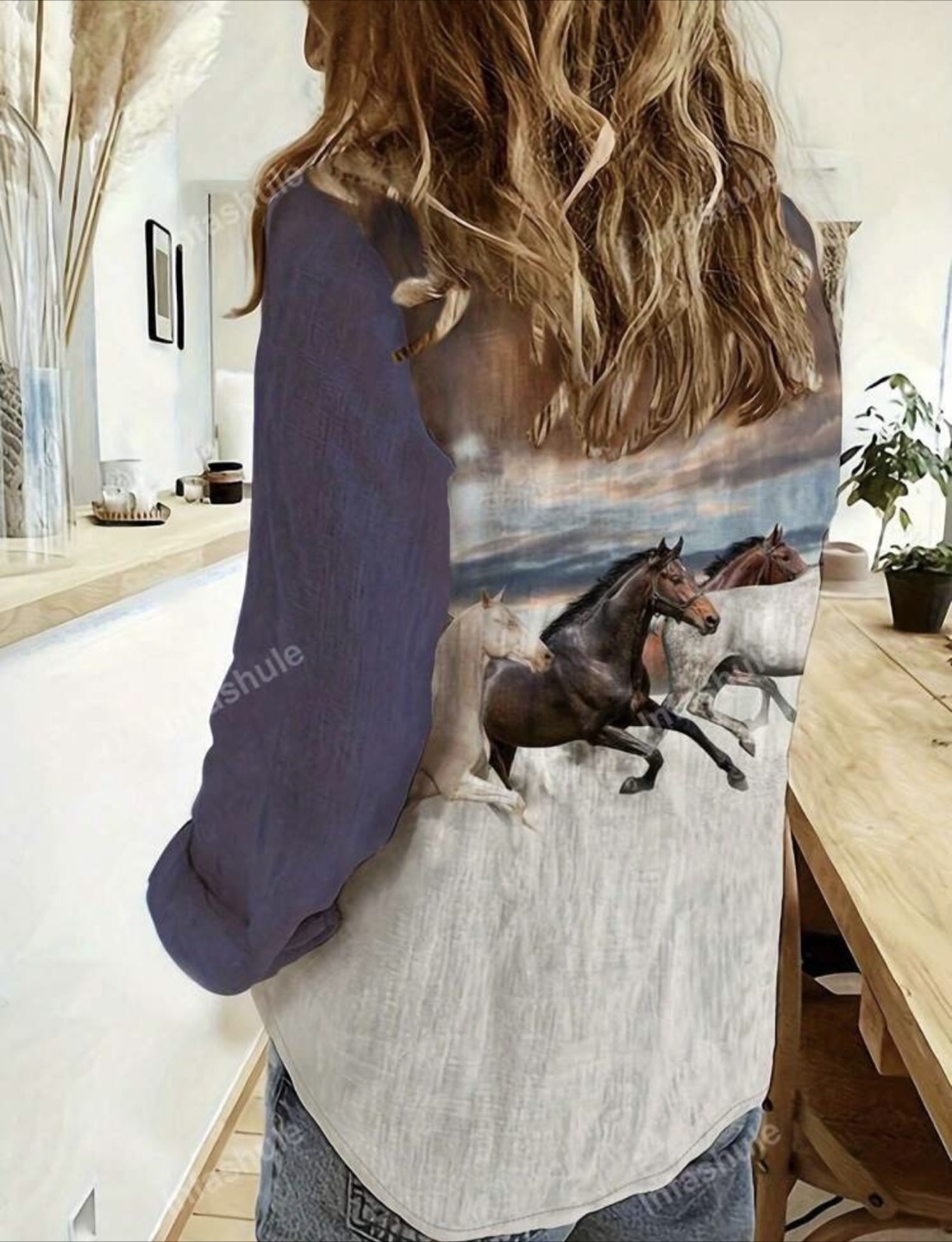 Brand new horse 🐎 patterned shirt - photo 2