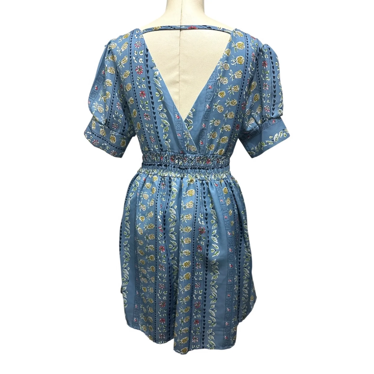 ASOS | EUC Elegant Blue Boho Floral Dress (size S) image indicator(3)