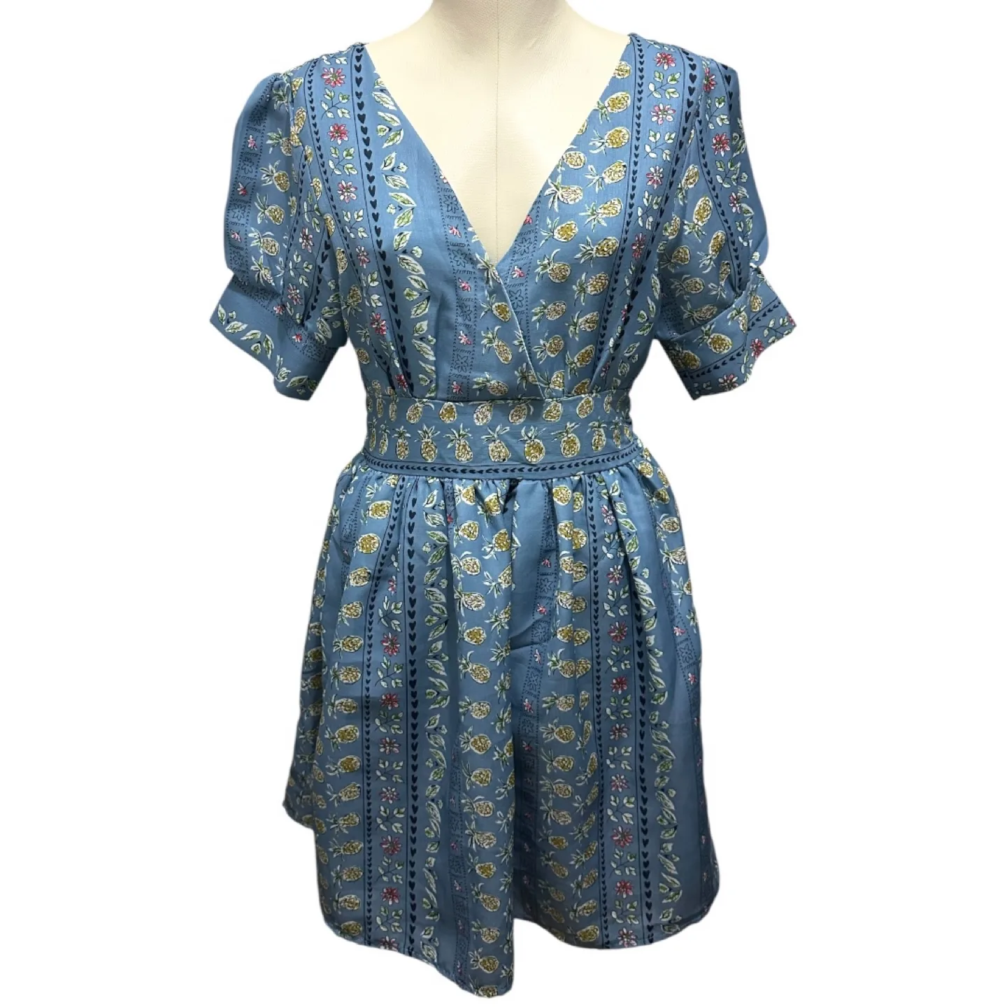 ASOS | EUC Elegant Blue Boho Floral Dress (size S) image indicator(2)