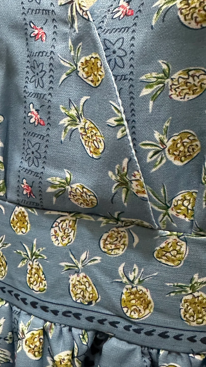 ASOS | EUC Elegant Blue Boho Floral Dress (size S) image indicator(4)